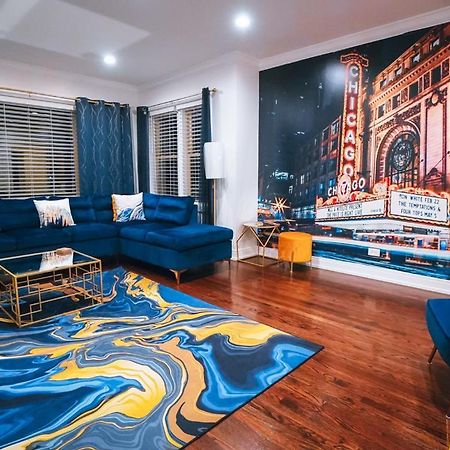 The Blue Golden Luxury Modern 3- Bedroom Apartment In Chicago Eksteriør billede