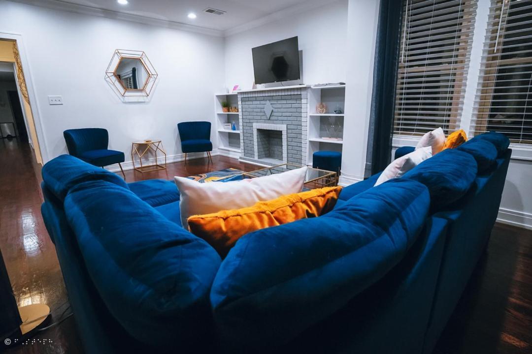 The Blue Golden Luxury Modern 3- Bedroom Apartment In Chicago Eksteriør billede